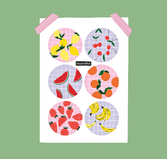 estheticgoods - Stickerset "Früchte"