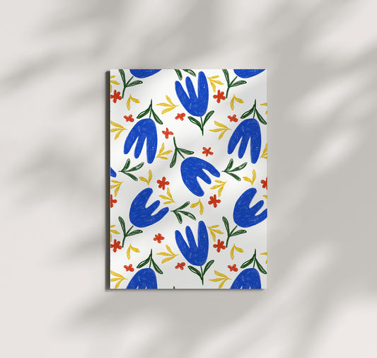 Pomba - Postkarte "flower pattern"