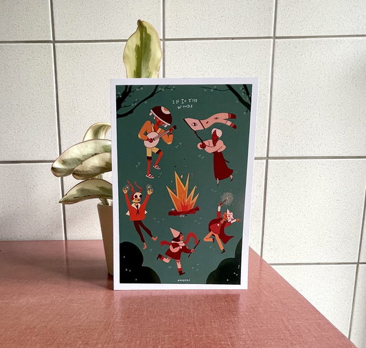 Camille Bovey - Plakat "Forest Fiesta"