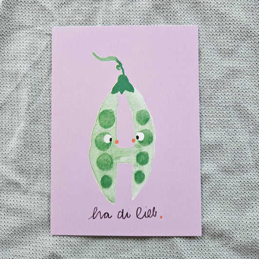 froleinmint - Karte "Erbsli"