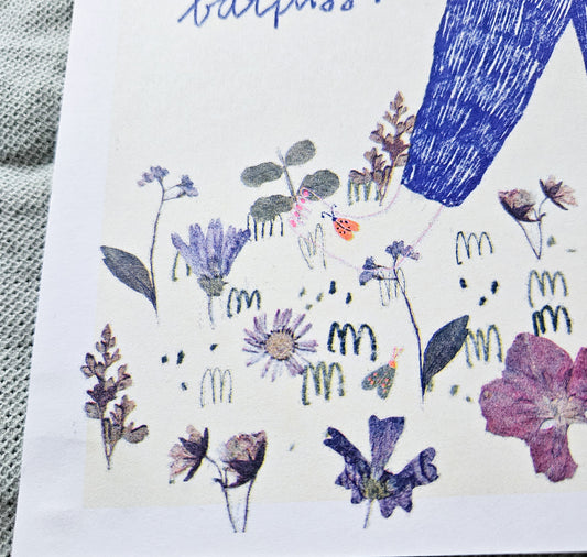 froleinmint - Plakat "Barfuss"