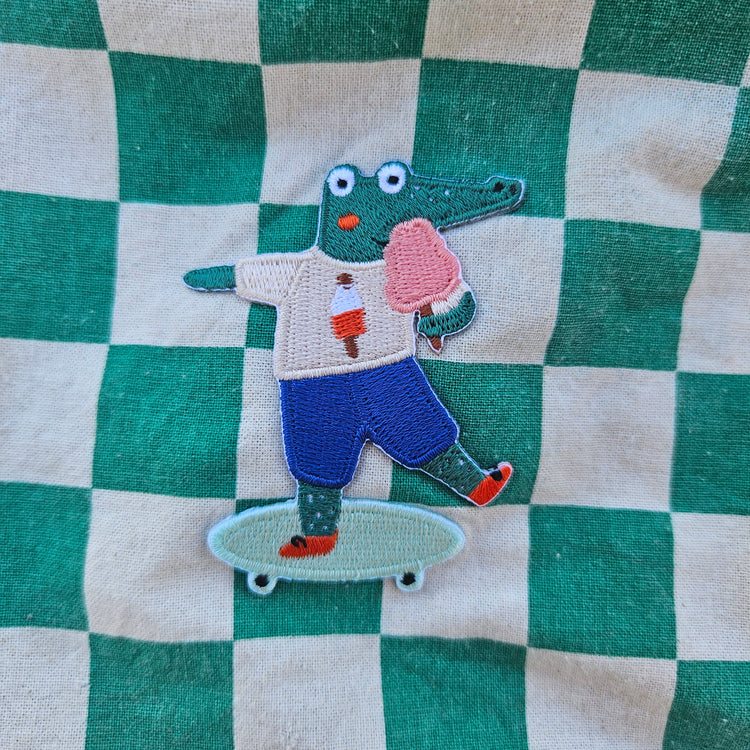 froleinmint - Bügelpatch "Krokodil"