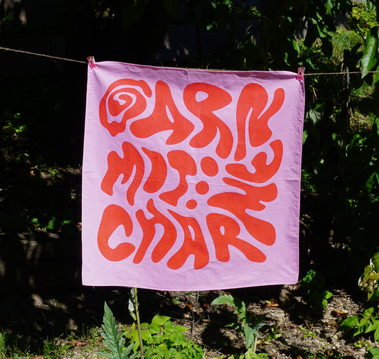 Garn mit Charme - Foulard (rosa/rot)