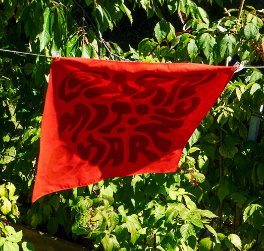 Garn mit Charme - Foulard (rot/dunkelrot)