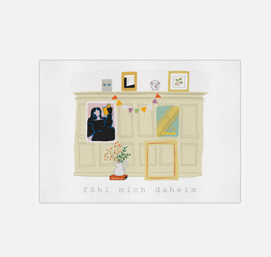 gsichtlos - Postkarte "Daheim"