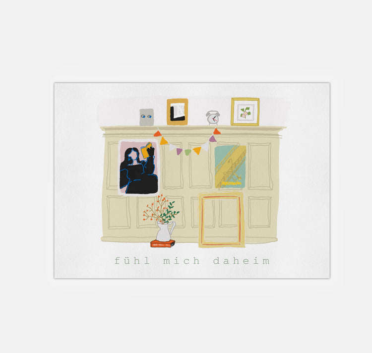 gsichtlos - Postkarte "Daheim"