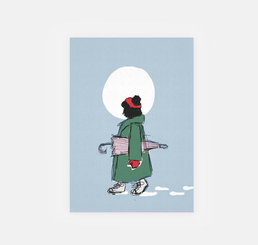 gsichtlos - Postkarte "Mond"