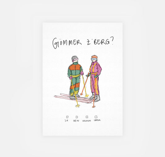 gsichtlos - Postkarte "Berg"