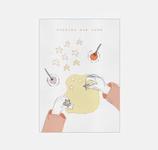 gsichtlos - Postkarte "cookies"