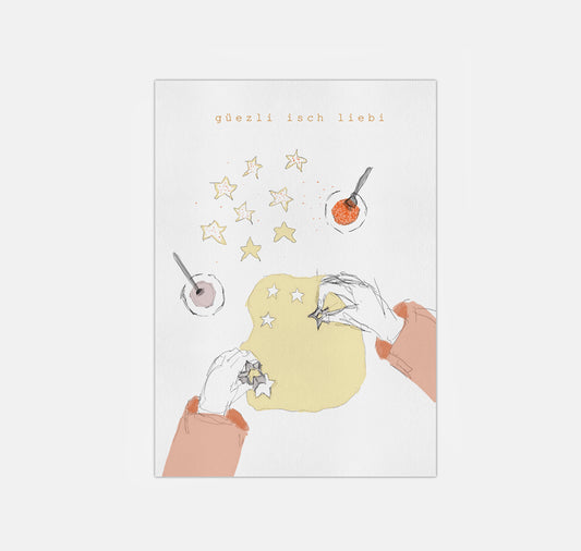 gsichtlos - Postkarte "güezli"