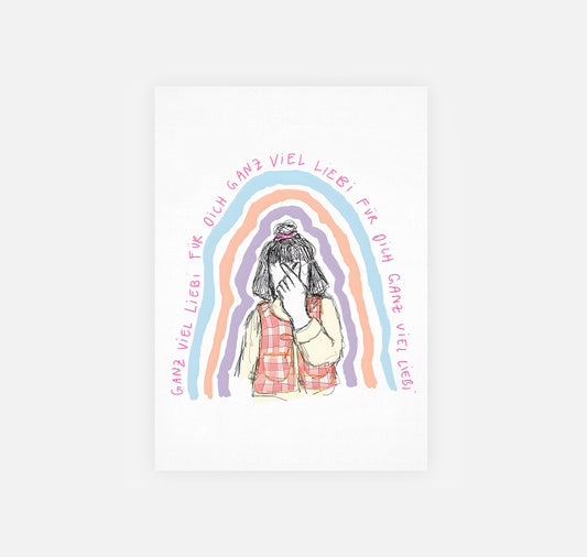 gsichtlos - Postkarte "liebi"