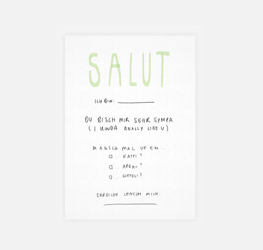 senza volto - Cartolina "Ahlegge"