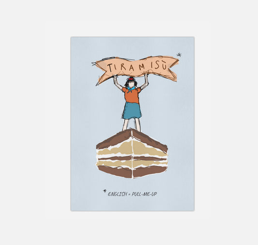 gsichtlos - Postkarte " tiramisù"