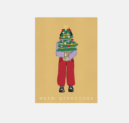 gsichtlos - Postkarte "warm greetings 1"