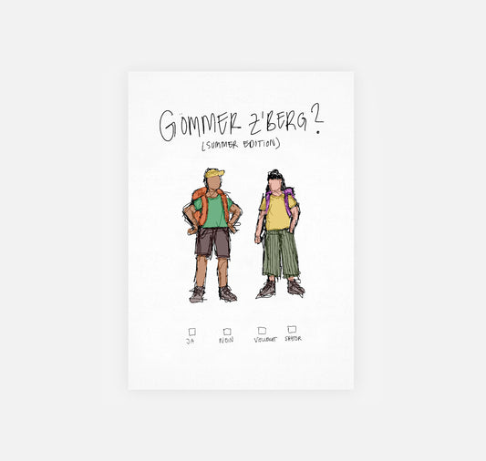gsichtlos - Postkarte "zberg (summer edition)"