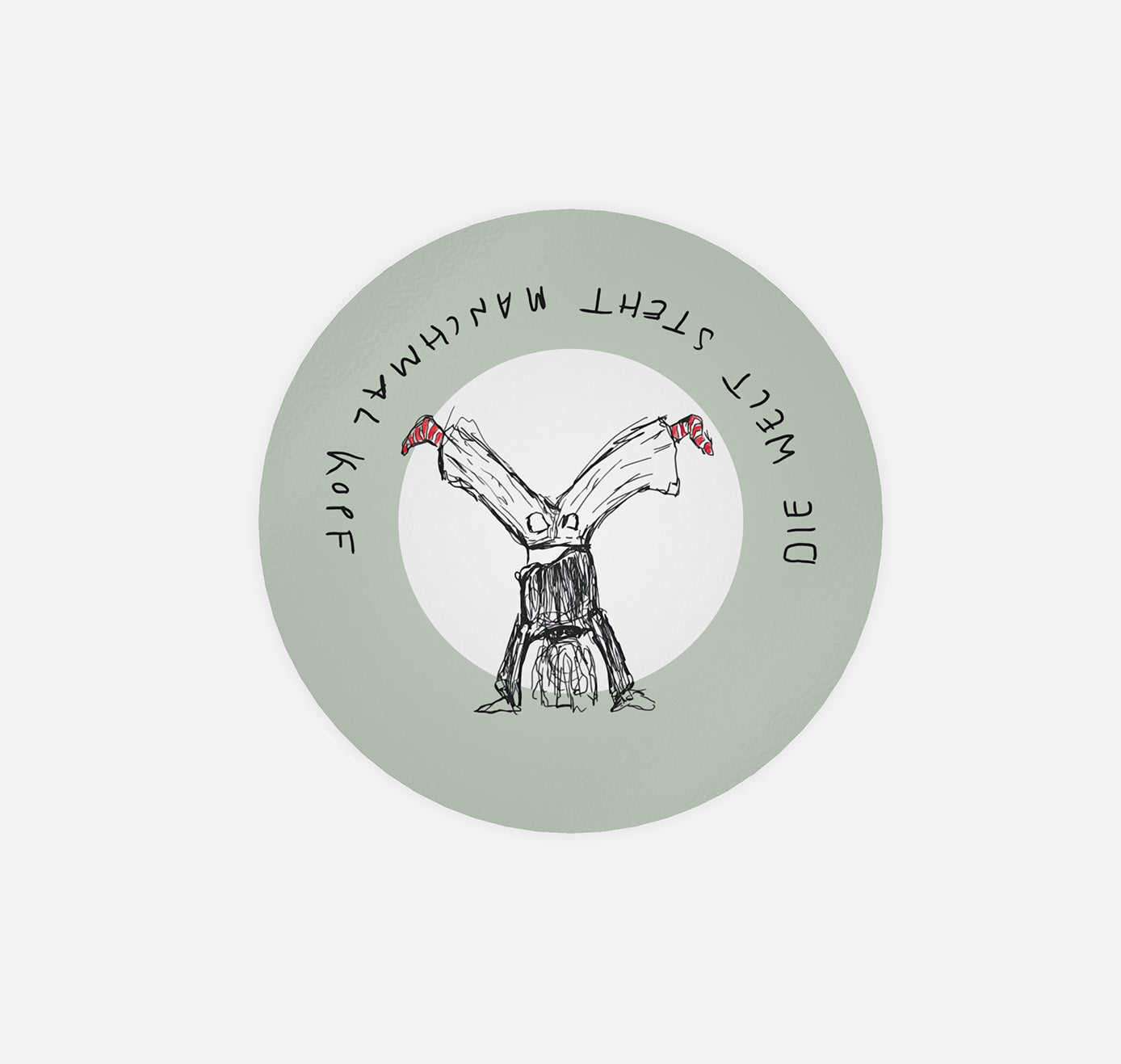 gsichtlos - Sticker "steht kopf" (3 Stück)