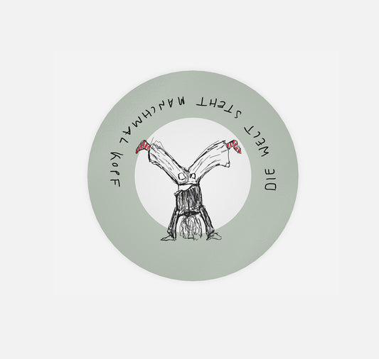 gsichtlos - Sticker "steht kopf"