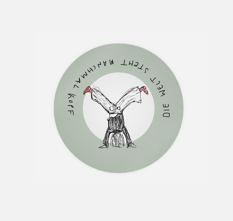 gsichtlos - Sticker "steht kopf"