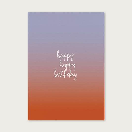 atelier gianna - Postkarte "happy happy birthday"