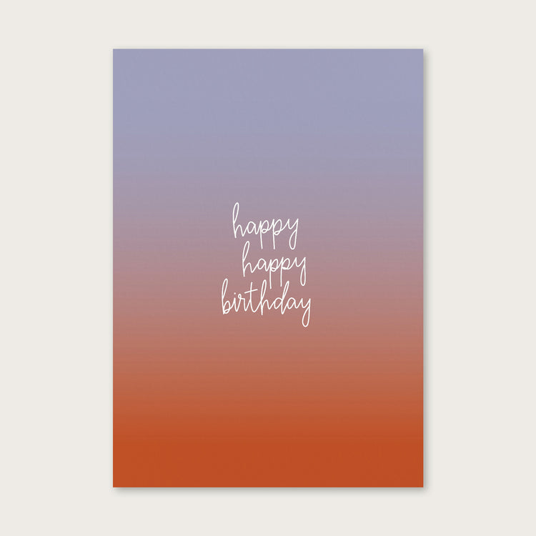 atelier gianna - Postkarte "happy happy birthday"