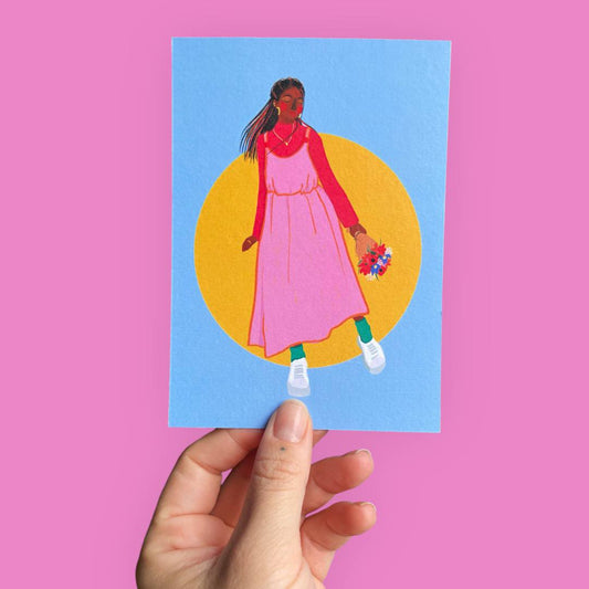 arion illustrated - Cartolina "Bouquet di fiori 02"