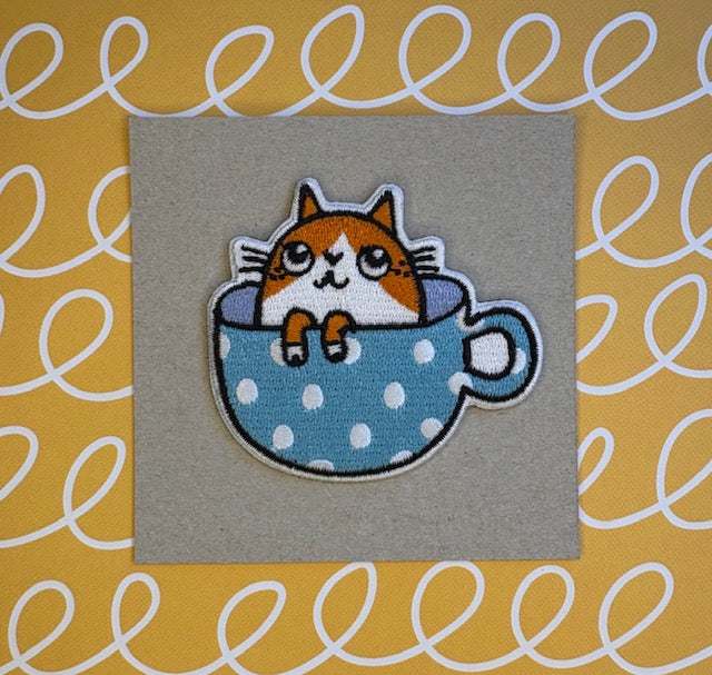 Taina - Patch "Cat in Cup"