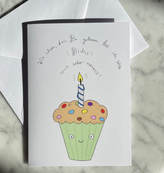 Lina Jule Sauter - Grusskarte "Happy Muffin"