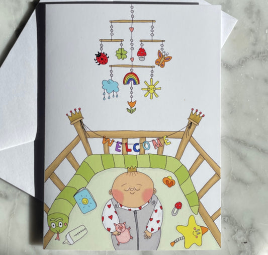 Lina Jule Sauter - Grusskarte "Hello World"