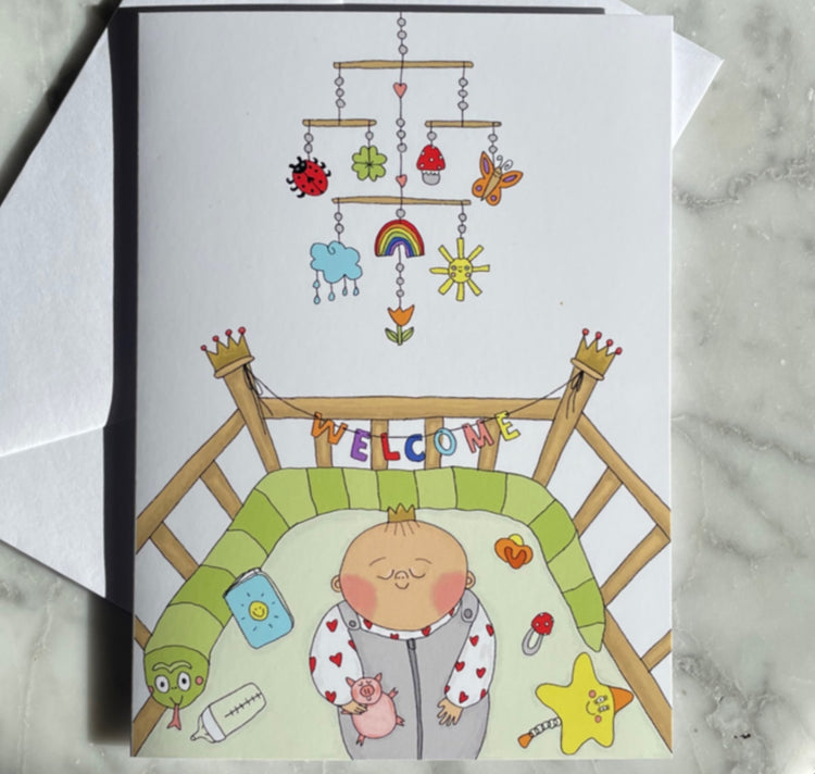 Lina Jule Sauter - Grusskarte "Hello World"