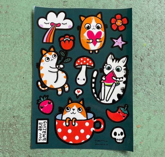 Taina - Stickerbogen "Aka"