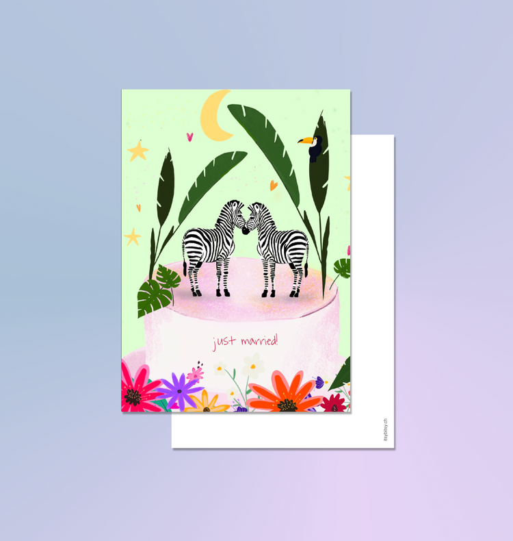 itsybitsy -  Postkarte "Just Married"