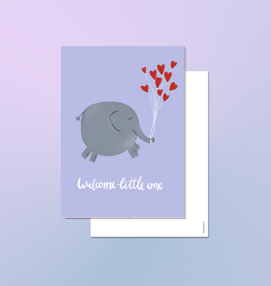 itsybitsy -  Postkarte "Welcome little one"