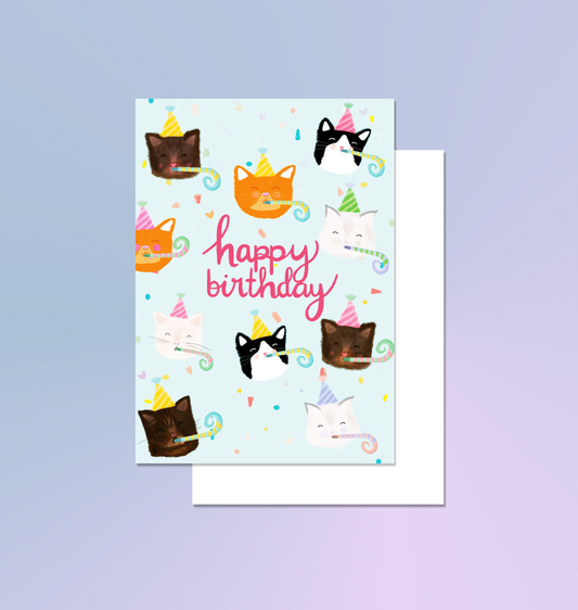 itsybitsy -  Grusskarte "Birthday Cats"