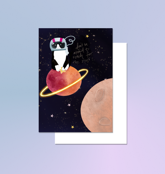 itsybitsy -  Grusskarte "Pino in Space"