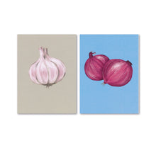Laden Sie das Bild in den Galerie-Viewer, Jolanda Epprecht - Postkarten Zweierset „Kobli &amp; Zwiebel“
