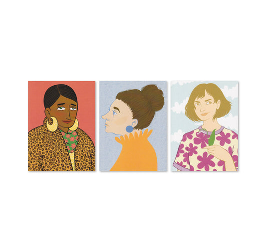 Jolanda Epprecht - Postkartenset „Pattern & Portraits“
