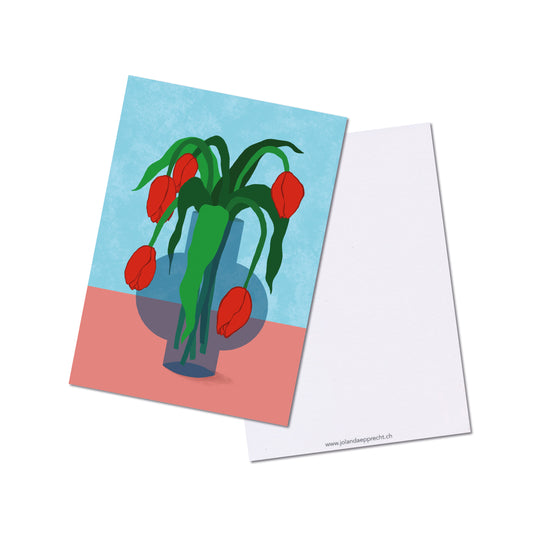 Jolanda Epprecht - Postkarte "Tulpenstrauss"