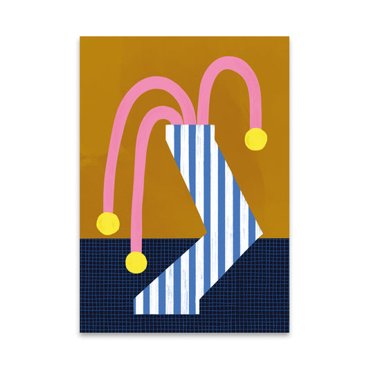 Jolanda Epprecht - Affiche « Vase à rayures »