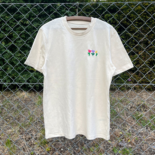 Jolanda Epprecht - T-Shirt „3 Tulpen“ (Natural Raw)