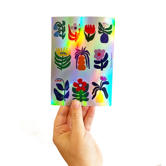 Jolanda Epprecht - Holographic stickers "Flowers"