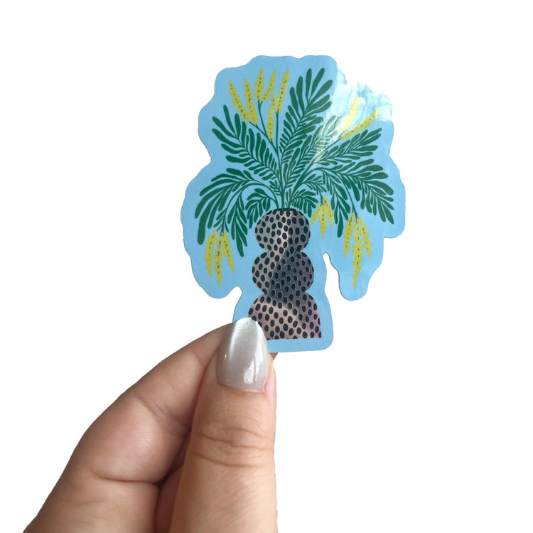 Jolanda Epprecht - Sticker "Mimosa" mit Spiegelfolie