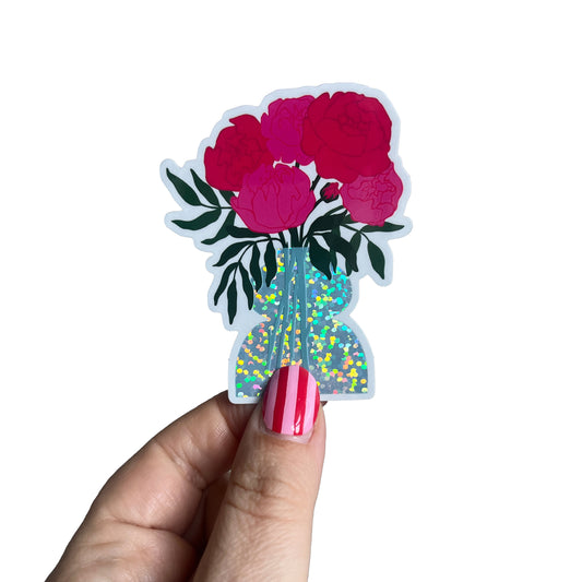 Jolanda Epprecht - Sticker "Pfingstrosenstrauss"