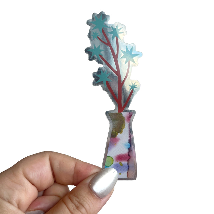 Jolanda Epprecht - Sticker "Sternblumen" mit Spiegelfolie