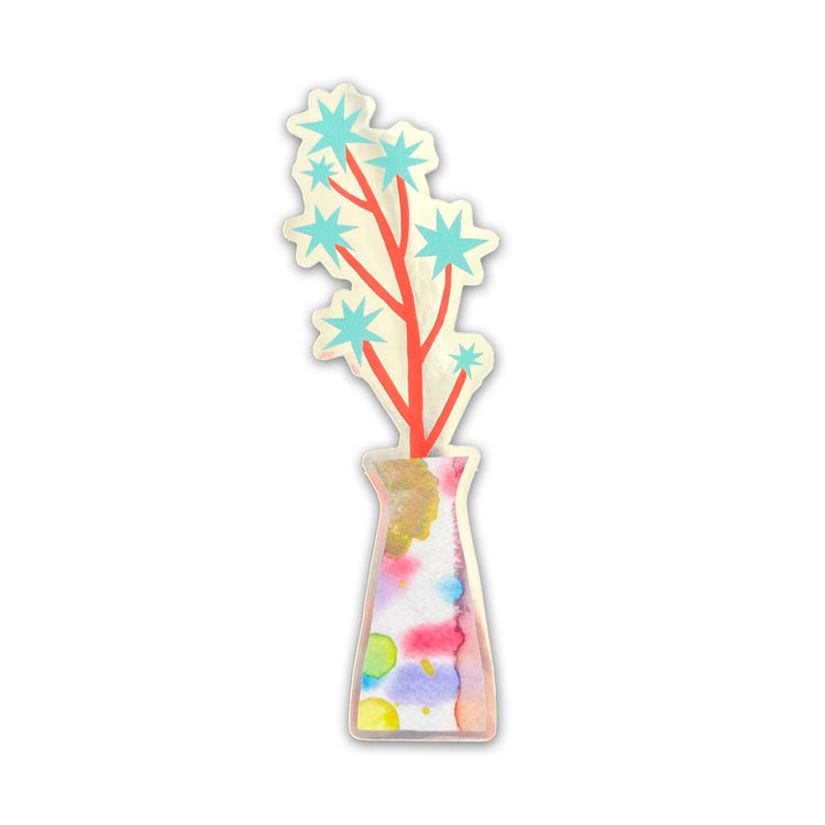 Jolanda Epprecht - Sticker "Sternblumen" mit Spiegelfolie
