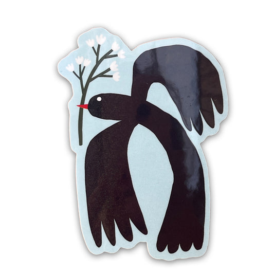 Jolanda Epprecht - Sticker "Vogel mit Blume"