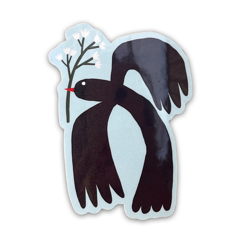 Jolanda Epprecht - Sticker "Vogel mit Blume"