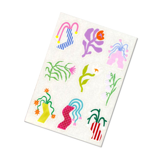 Jolanda Epprecht - Transparentes Stickersheet „Vasen“