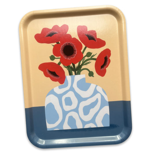Jolanda Epprecht - Serviertablett "Anemonen" (gross)