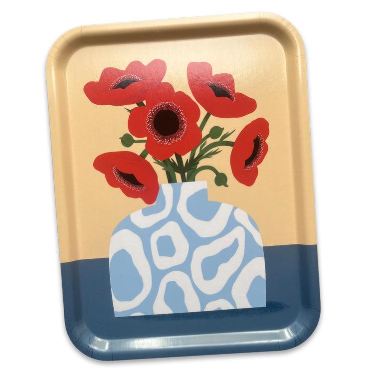 Jolanda Epprecht - Serviertablett "Anemonen" (gross)