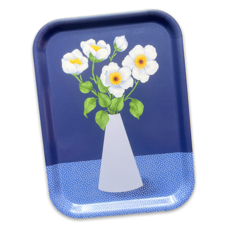 Jolanda Epprecht - Serviertablett "Winterblumen" (klein)